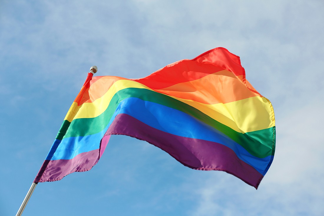 An LGBT pride flag. Photo from Adobe Stock