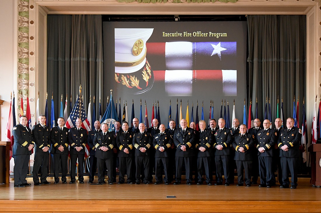 Executive Fire Officer program graduates. Courtesy of Palm Coast