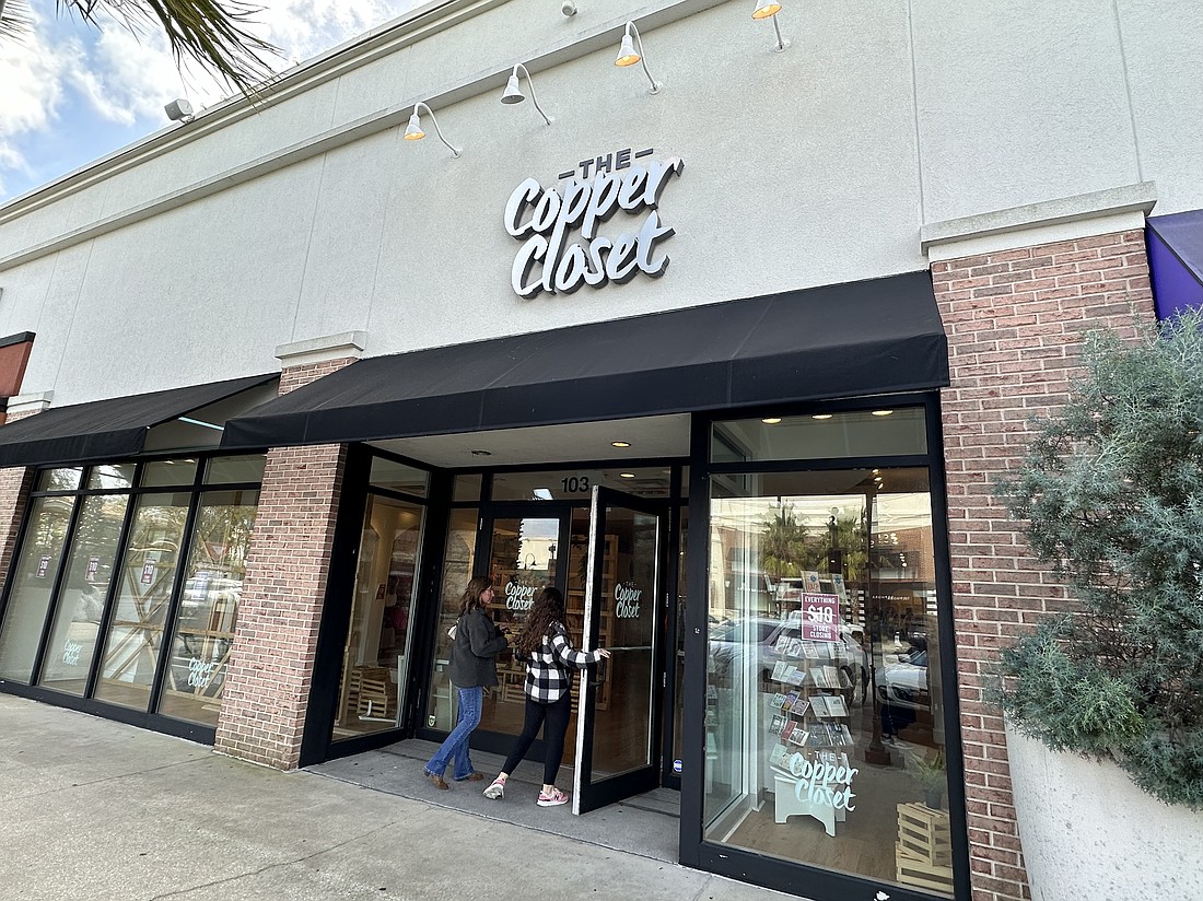 The Copper Closet is closing at 4712 River City Drive, No. 103 in St. Johns Town Center.