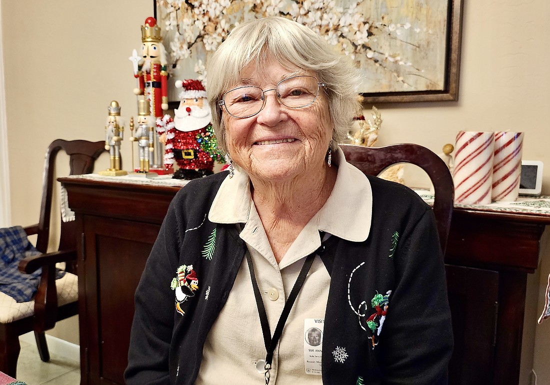 2023 Standing O Sue Packman, a Reading Pals volunteer and a retired special education teacher. Photo by Sierra Williams