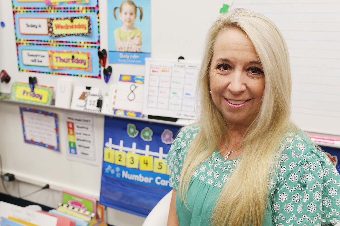 Ormond Beach Elementary teacher Sandra Bordis said it was an honor to be nominated by her colleagues for Teacher of the Year. Photo by Jarleene Almenas