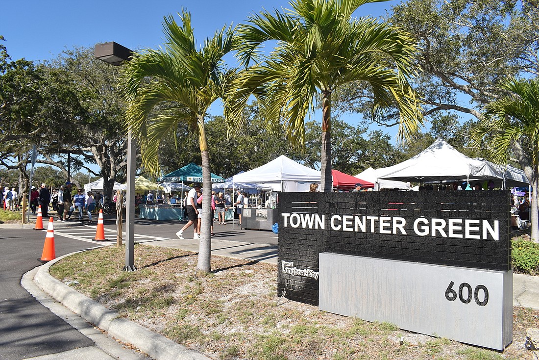 The Town Center Green will continue on to Phase 3, which includes a new public library in town through Sarasota County.