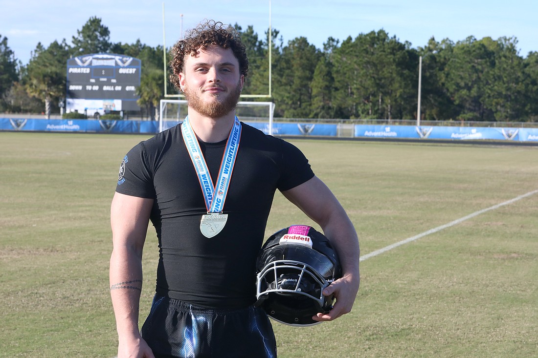 Matanzas senior Cole Hash was a four-year football starter and won a state weightlifting championship as a junior. Photo by Brent Woronoff