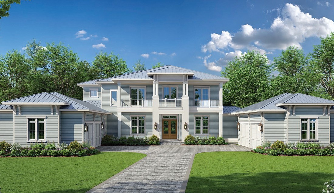 A rendering of the home at 249 Coastal Grove Court in Ponte Vedra Beach.