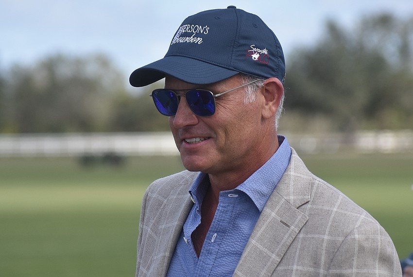 Sarasota Polo Club owner James Miller isn't in the saddle for the opener, but he enjoys the prematch festivities.