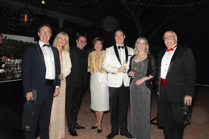 Michael and E-Dee Murphy, Iain Webb, Sandra DeFeo, Christopher Hird, Elaine Wyatt and Neil DeFeo.