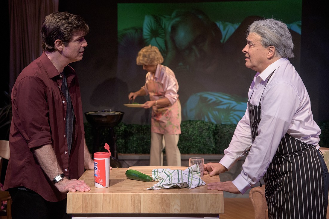 Gil Brady, Jean Tafler and Kraig Swartz star in "Pictures From Home," playing through Feb. 18 at FST's Keating Theatre.