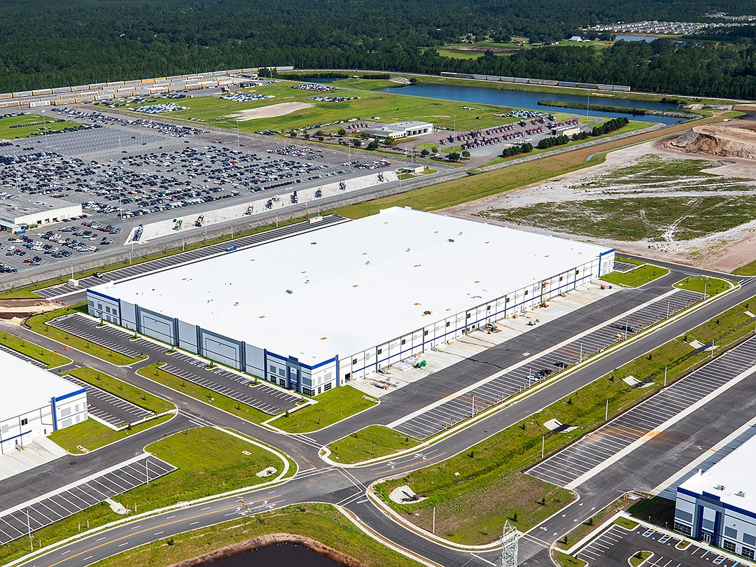 This warehouse at 9909 Pritchard Road in Florida Gateway Logistics Park sold Dec. 19 for $32.8 million.
