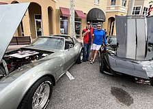 The Preserve at Tara's Bob Tyo and Gregg Gumta bring their Corvettes to the car show on Main Street at Lakewood Ranch.