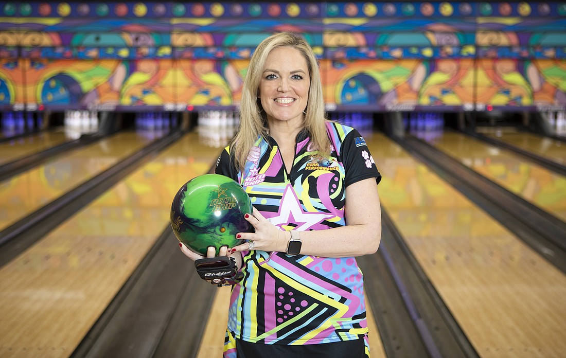 Melissa Riccardi, Colliers vice president of retail services for Tampa Bay, is serious about her diversion: bowling.