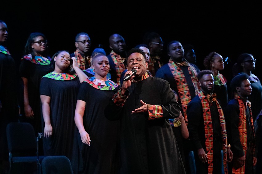 Westcoast Black Theatre Troupe celebrates the life of Dr. Martin Luther King Jr. in words and song at the Sarasota Opera House. Westcoast Black Theatre Troupe celebrates the life of Dr. Martin Luther King Jr. in words and song at the Sarasota Opera House.