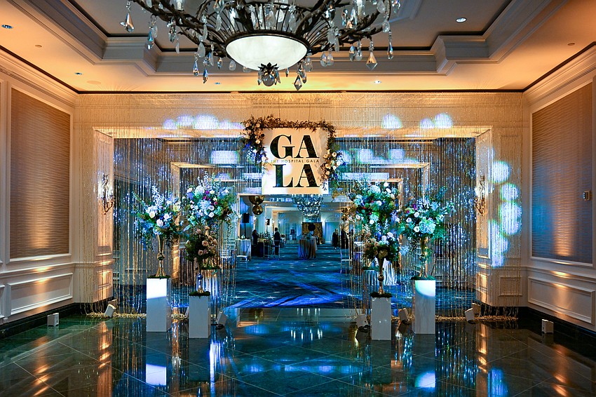 The Hospital Gala welcomes guests with a glitzy entrance.
