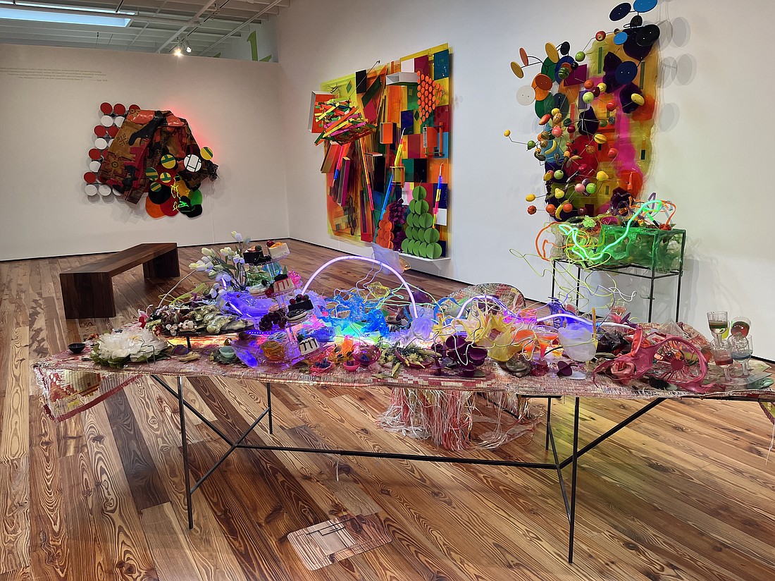 One half of Judy Pfaff's SAM exhibition "Picking Up the Pieces" is a retrospective of sorts, incorporating elements from her life as an artist.