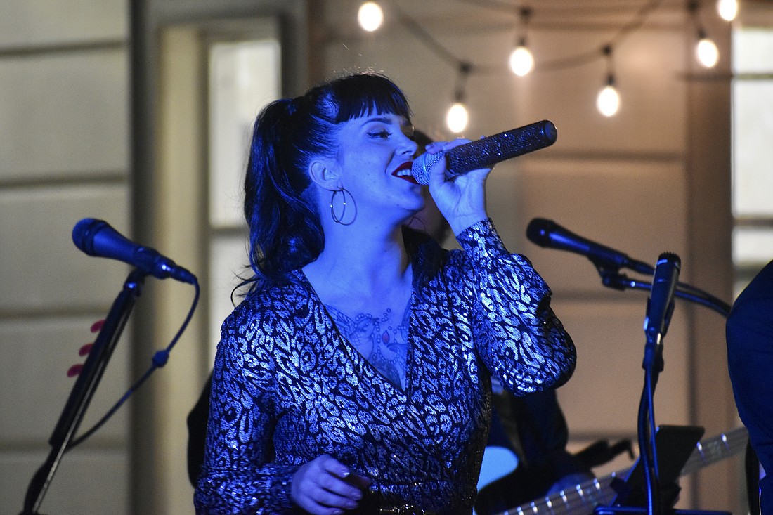 Autumn Tselios leads the Naples-based band, The Rockefellers, at Fresh Fridays on Jan. 5.
