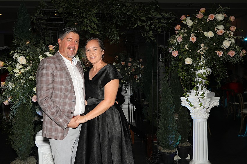 Steve Schlabach and his wife, Joleen, represent Detwelier's, and donated two surf and turf dinners for six to the live auction.