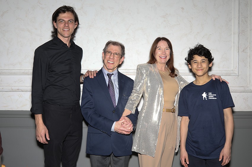 Double bassist Reed Sarasua Tucker, Peter Kretzmer, Melody Genson, and violinist Kye Richardson, who is an eighth grader at the Juilliard School.