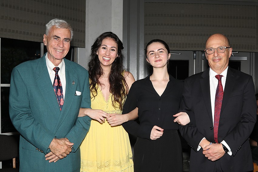 Tim Drake, violist Cassia Drake, violist Sydney Whipple and Dr. Ben Sachs