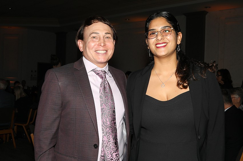 Jewish Federation of Sarasota-Manatee CEO Shepard Englander, and his newest staff member, Shahar Zigner.