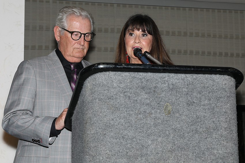 Ian and Roxie Black give opening remarks.