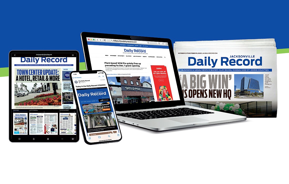 The Jacksonville Daily Record offers news online and in print.