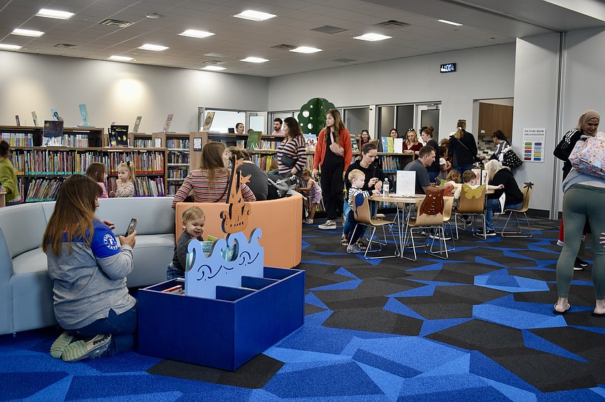 The children's library offers books, toys and an outdoor play area.