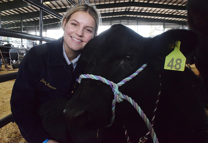 Isabelle Monroe, a senior at Lakewood Ranch High School, says she's spent her time at the fair with the people she loves most, making it a bittersweet final fair.