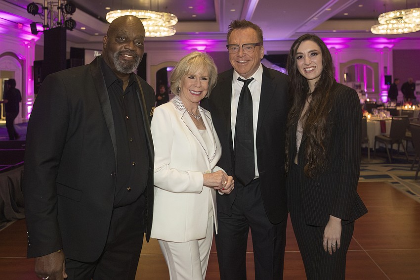 Faces Behind The Stories, Kelvin Foster, Linda Larsen, Sydney Koffman with Keynote Speaker, Tom Arnold
