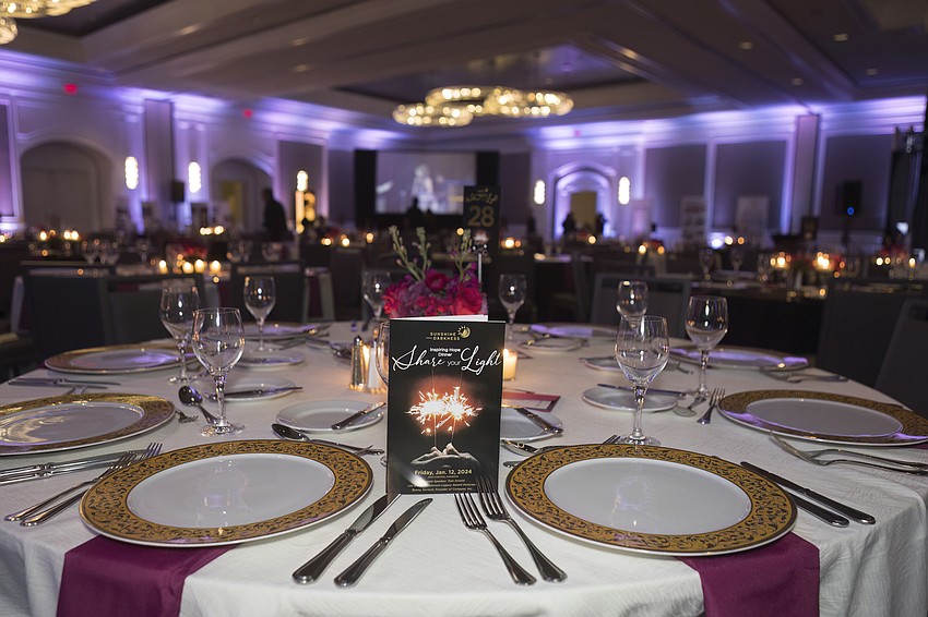 Inspiring Hope Dinner. Sunshine From Darkness mental health symposium held at The Ritz-Carlton, Sarasota.