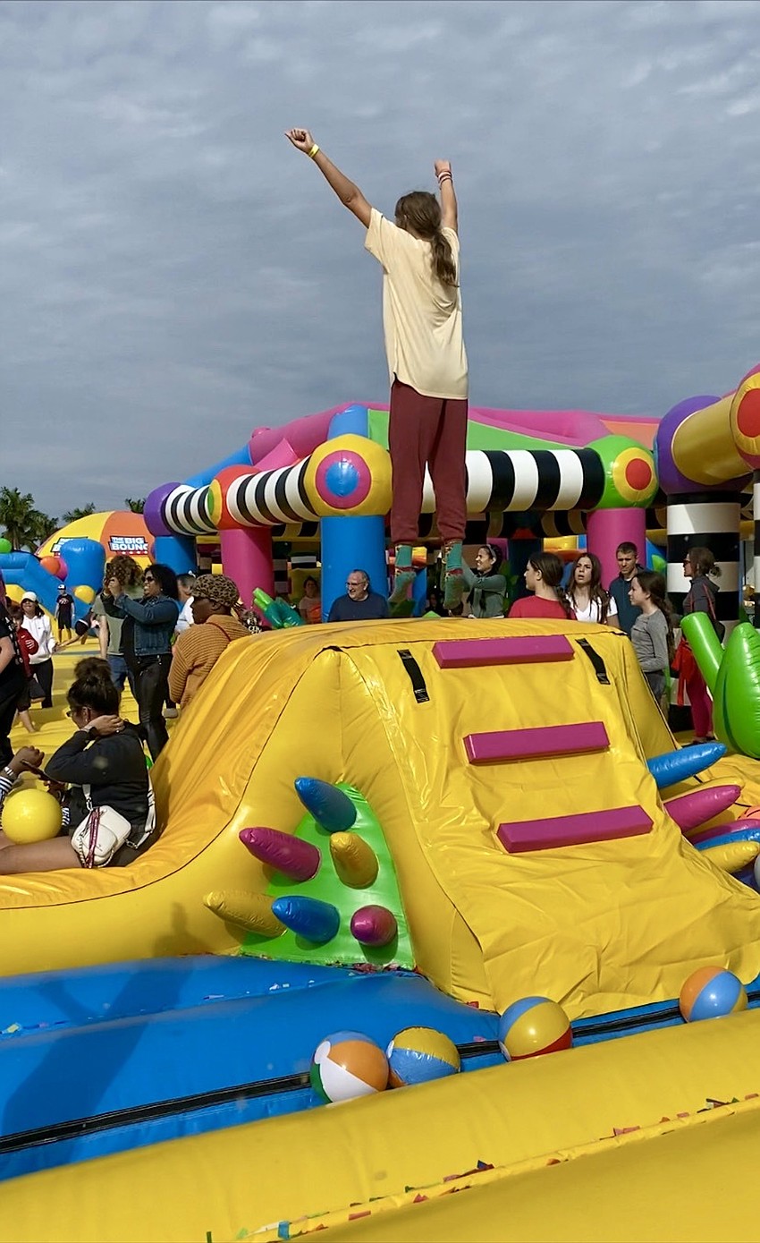According to Guinness World Records, this is the largest bounce house in the world.