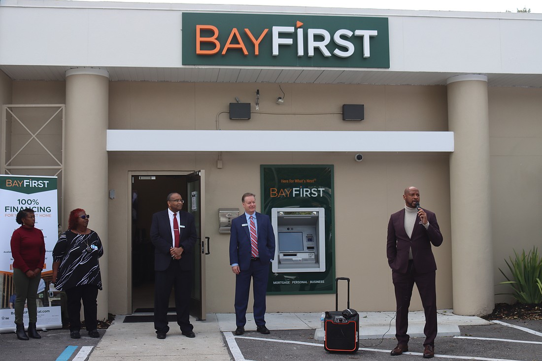 BayFirst National Bank has opened a full-service center in Sarasota's Newtown.