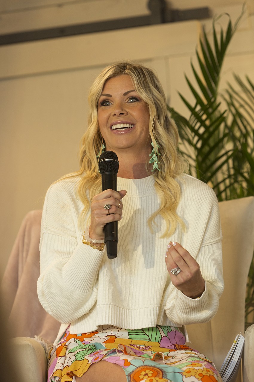 Krystel Beall shares her story with attendees.