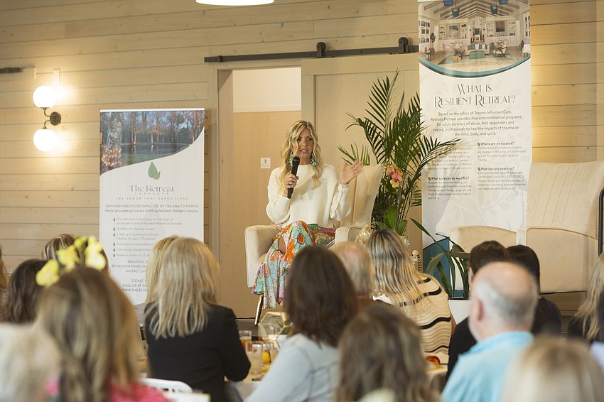 Krystel Beall shares her story with attendees.