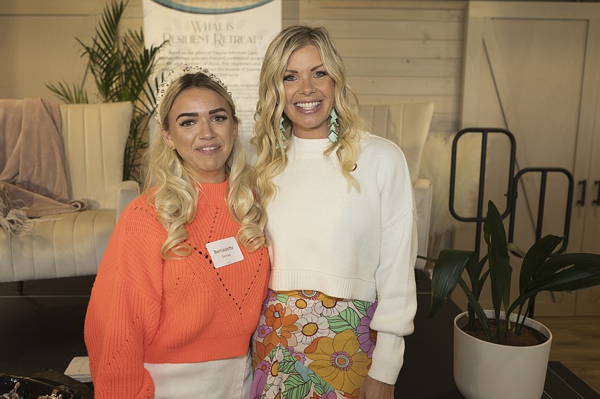 Bernadette Grchan with speaker Krystel Beall