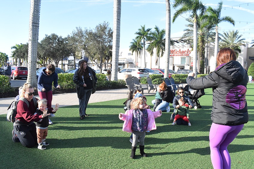 Cold temperatures don't stop children and their parents from moving and grooving at UTC Kids Club.