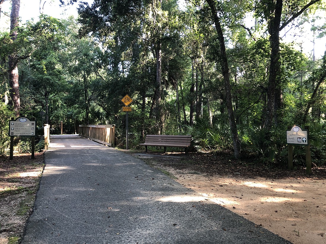 StoryWalk at Linear Park. Photo courtesy of Palm Coast