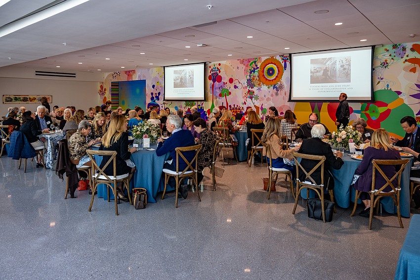 Guests enjoyed a lunch and speaker Sona Pastel-Daneshgar, with Tandem Press.