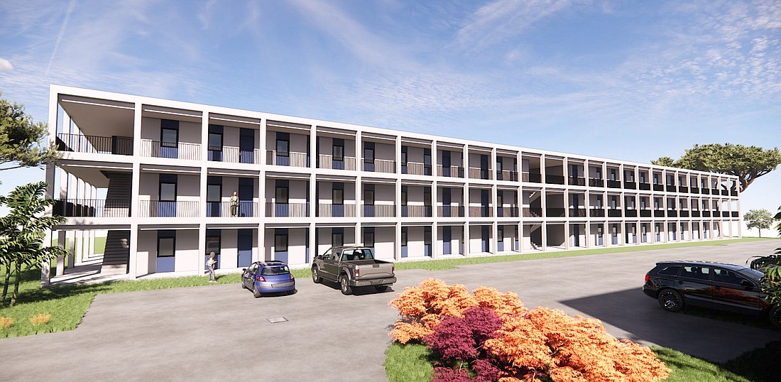 The expansion of One Stop Housing's Oakridge Apartments on North Tamiami Trail would bring 36 new affordable housing apartments.