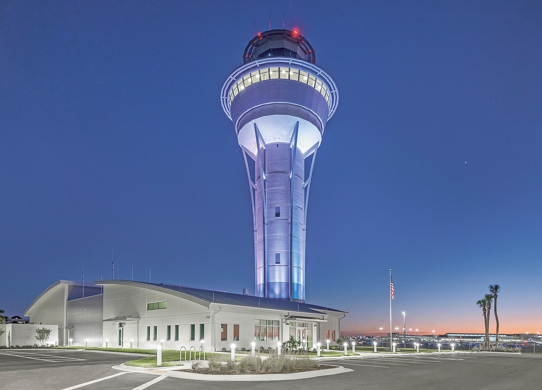 Naples-based DeAngelis Diamond handled construction of this control tower at Southwest Florida International Airport in Naples.
