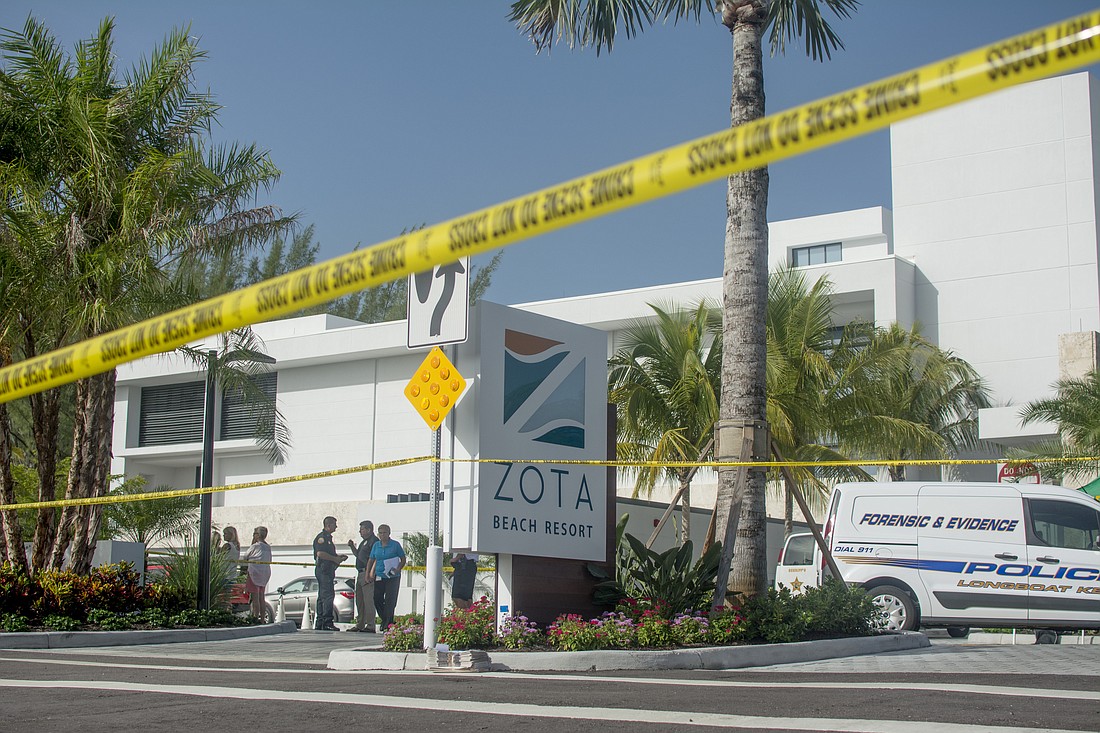The Longboat Police Department, Sarasota County Sheriff and Manatee County Sheriff responded to the double homicide Aug. 4, 2017, at Zota Beach Resort.