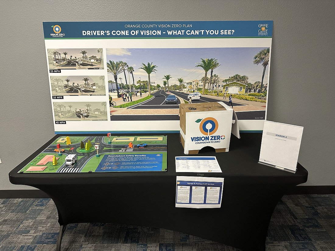 Residents who attended the meeting were able to participate in interactive stations throughout the room that focused on identification of safety concerns, countermeasures and hands-on activities.