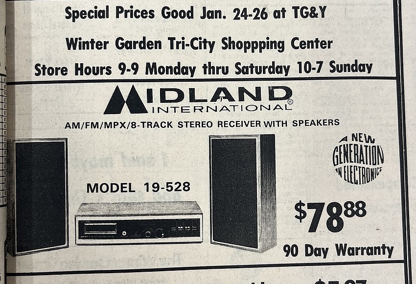 This Week In West Orange County History Jan 25 2024 West Orange   TBT TGY Stereo 1 24 74 For 1 25 24 R850x580 