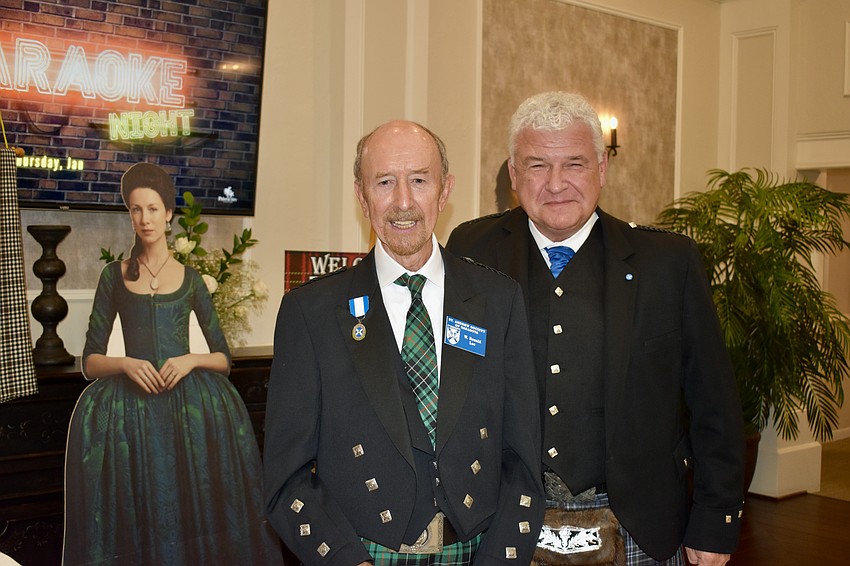 Ronald Lee is president of the Saint Andrew Society of Sarasota, and Michael Ward is the president of the New World Celts.