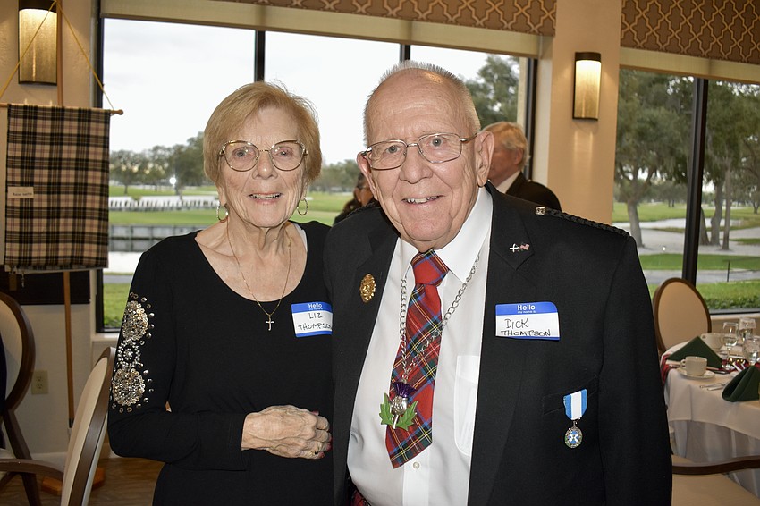 Liz and Dick Thompson attend a Burns Supper every year no matter where they are. Dick Thompson's first supper was in Ontario, Canada.