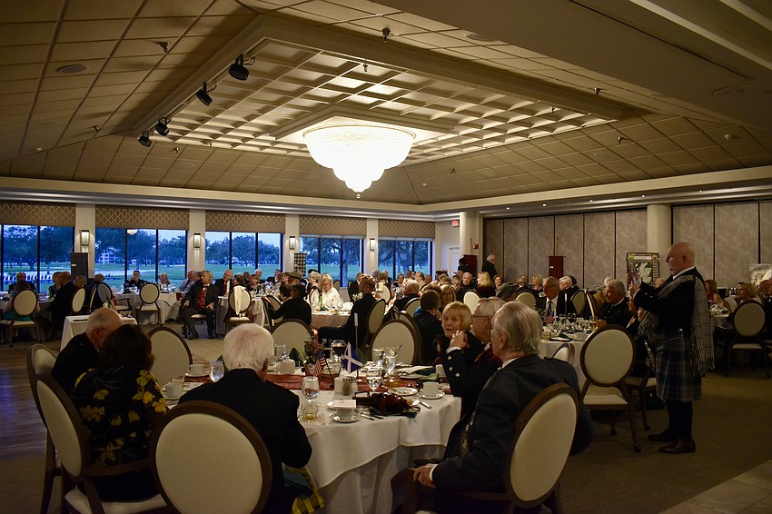 Over 100 people attend Burns Supper at the Palm Aire Country Club on Jan. 25.