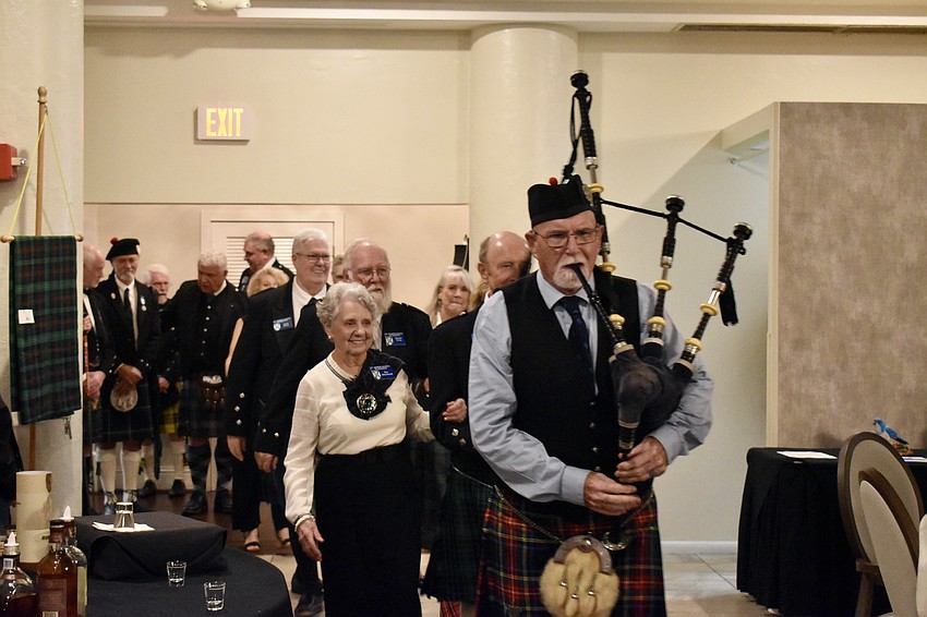 Officers of the St. Andrew Society of Sarasota are 