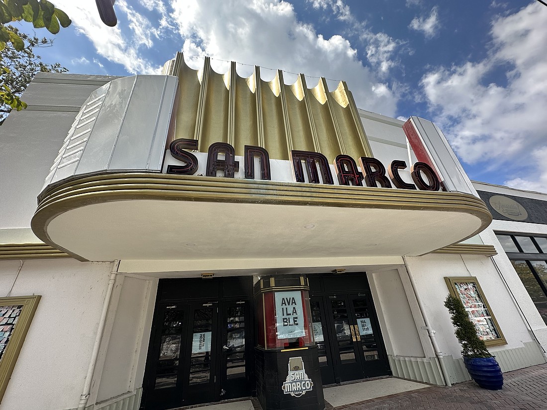 The San Marco Theatre space at 1996 San Marco Blvd. is now planned to become a pizza restaurant. The theater closed on Jan. 1, 2023.