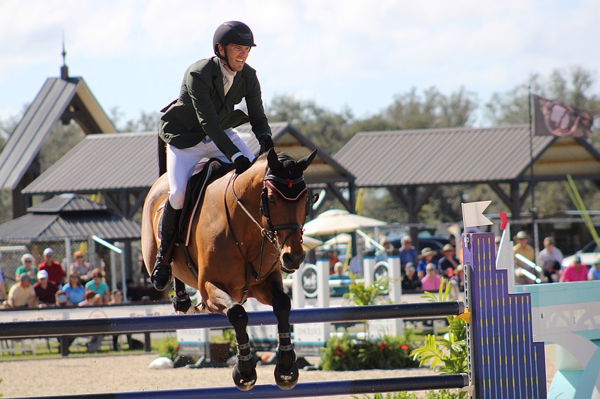 Michael Hutchinson had an impressive run aboard Quinn, but it wasn't enough to make the jump-offs at TerraNova on Jan. 27.