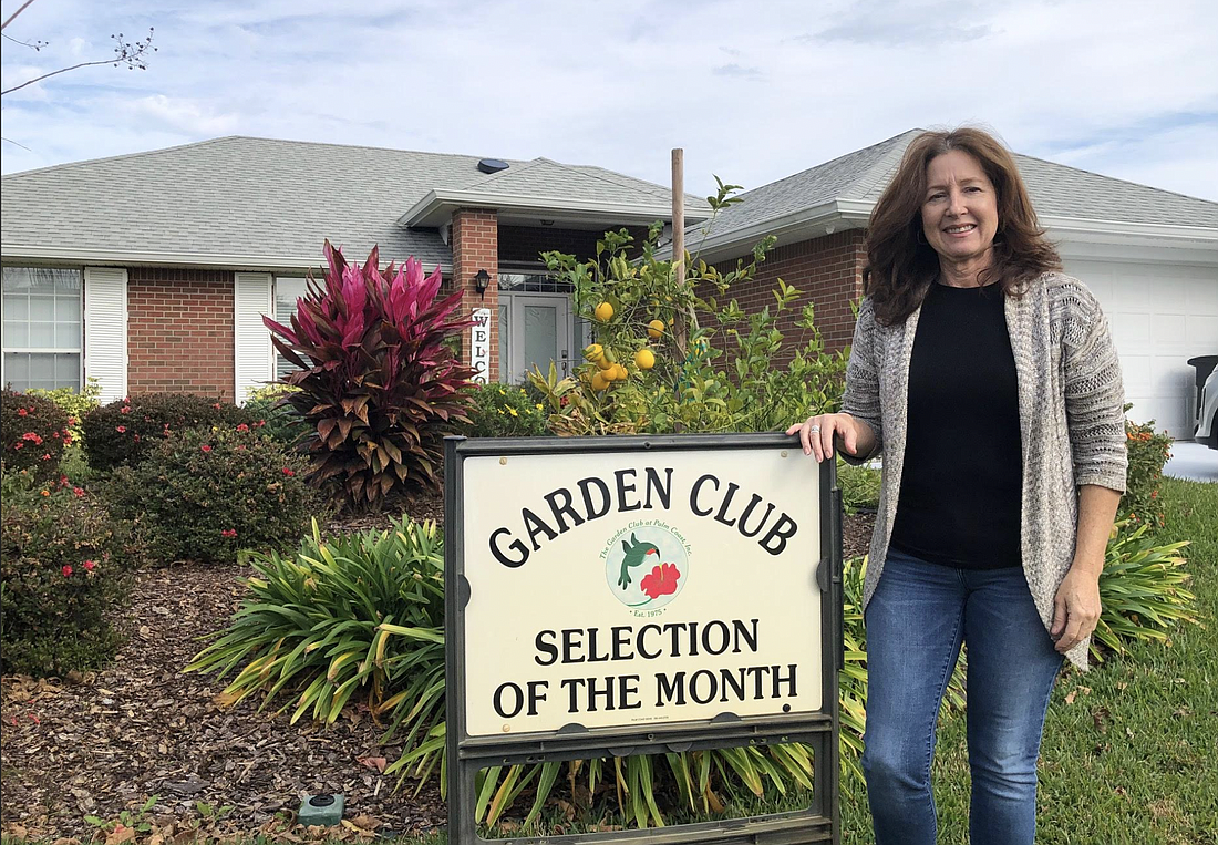 Judy Pipkin of Francis Lane in Palm Coast was selected as the February 2024 Garden of the Month from the Garden Club at Palm Coast. Photo courtesy of the Garden Club