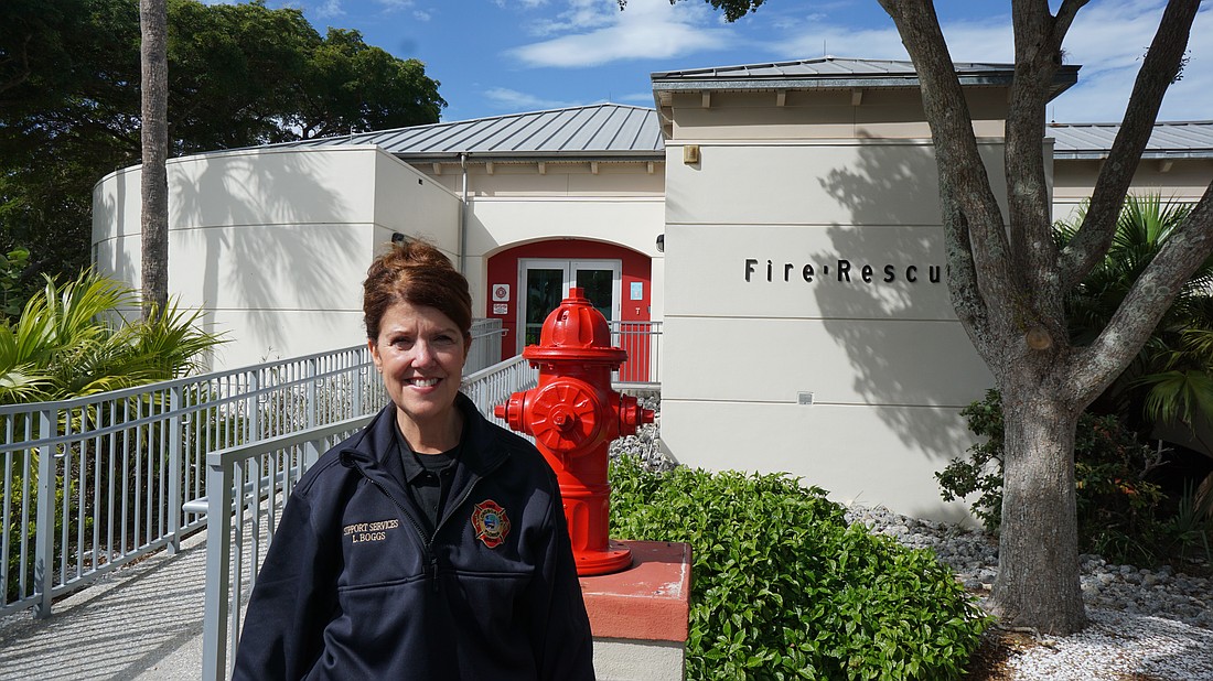 Longboat Key Fire Rescue Liaison Lisa Boggs.