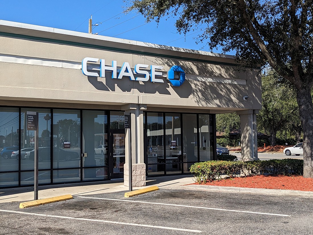 The Chase Bank branch at 1140 Dunn Ave. in North Jacksonville.